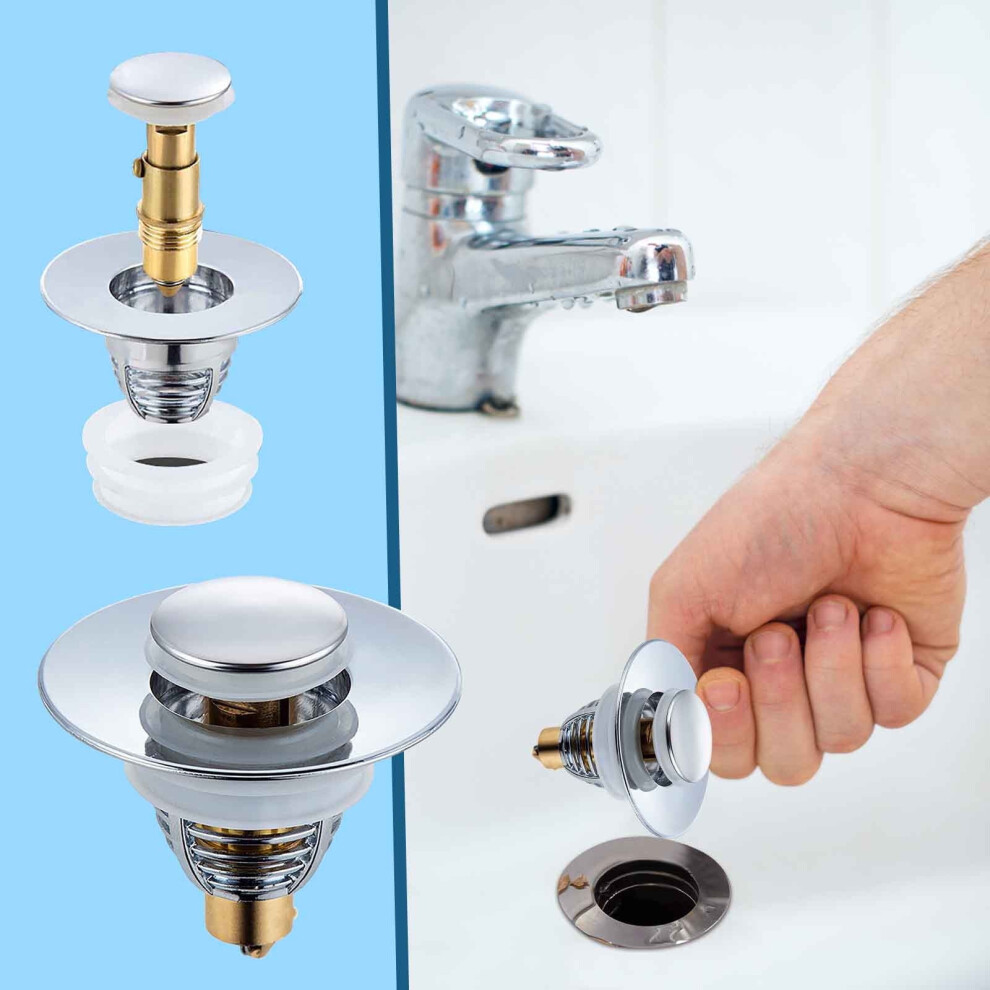 Rnemite-Amo Dealsï¼Kitchen Supplies Kitchen Utensilsuniversal Wash Basin Core Bounce -Filter -Pop Up Bathroom Sink Plug 9322103579513