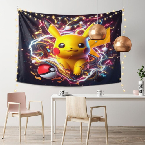 Pikachu Ταπισερί τοίχου Αρχική διακόσμηση τοίχου για αγόρια, κορίτσια διακόσμηση 1