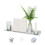 Organizador de parede em acrílico Tswift Modern 2,36 x 12,99 polegadas com prateleira flutuante 2