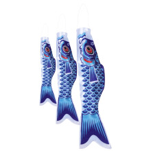 Bandeira de carpa japonesa: Conjunto de 3 bandeiras Koinobori para pendurar, tradicional bandeira japonesa para o Dia das Crianças, ideal para