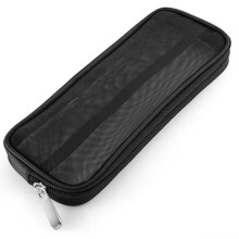 2er-Set Kosmetiktaschen-Organizer für Make-up-Pinsel, schwarz