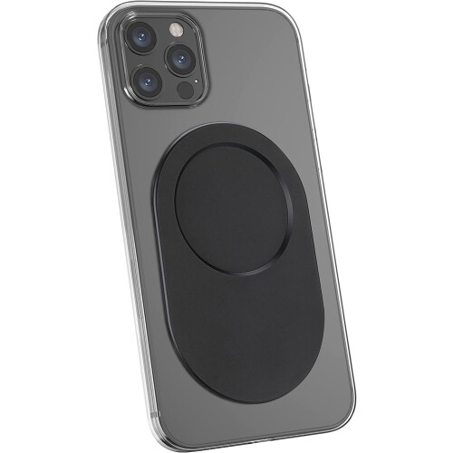 Μαγνητική βάση+ για λαβές τηλεφώνου PopSocket και συμβατή με θήκες iPhone MagSafe, μαύρη