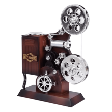 Mini-Spieluhr für Filmprojektoren, antike Vintage-Spieluhr, spielt Melodie, ideal als Dekoration für Zuhause, Büro oder Arbeitszimmer, z. B. für
