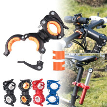 Supporto per torcia a LED da bicicletta Jacenvly360 compatibile con morsetto a clip, in offerta per la Festa della Mamma.