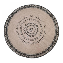 Round Jute Placemats Washable Round Placemats with Fringe for Kitchen Table 15 inch Round Table Mats
