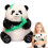 TITOUMI Πλούσιο μαξιλάρι κούκλας Panda, χαριτωμένο μαλακό μαξιλάρι Panda, μαλακό μαξιλάρι 4