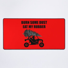 En NY Burn Some Dust Eat My Rubber Christmas SXS UTV skrivebordsmåtte