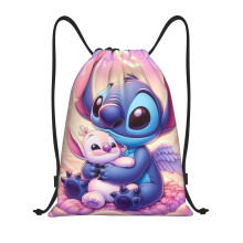 Stitch Classic trekkoordtas, opvouwbaar, sporttas, fitnesstas, unisex, strandtas, sporttas, reistas, middelgroot