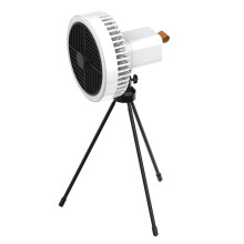 Xerdsx kleiner elektrischer Outdoor-Ventilator, Deckenventilator, tragbarer Nackenventilator mit Nachtlicht, der kalte Luft bläst