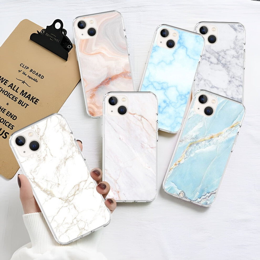Marble Soft Silicone Phone Case Compatible With Iphone 14 13 12 11 Pro Max Xs Xr X 6S 7 8 Plus - Protection Back Cover 9773935583009