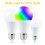 Ασύρματη λάμπα RGB με δυνατότητα ρύθμισης φωτεινότητας Aousin, πολύχρωμη έξυπνη 5