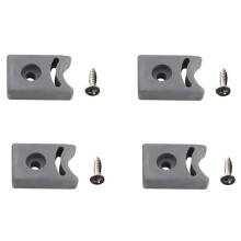 Shower Room Door Pulley Rubber Stops/Bumpers Top and Bottom Pack of 4