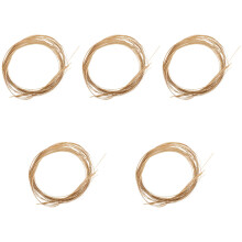 5 Rolls 0.4 Mm Thick Bamboo Weaving Strips Home Reeds Handicrafts Decor Flower Basket Cane Wood for Woven