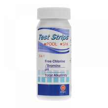 50Pcs/Pack Chlorine PH Alkalinity Water Hardness Swimming Pool SPA Test Strips