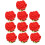 16PCS Simulation Rose Styling Eraser Creative Pencil Erasers Sets Stationery Eraser (Random Color) 1