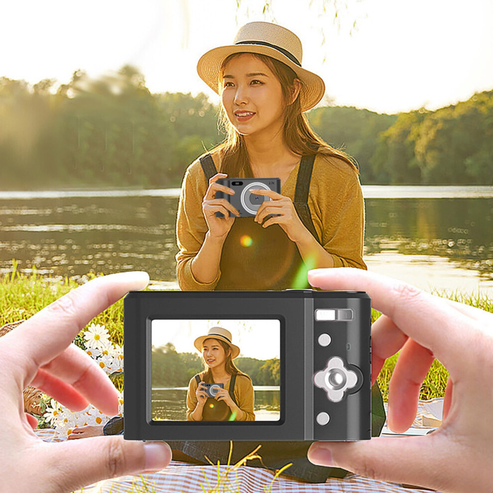 48Mp Digital Camera For Kids, 16X Zoom, Face Recognition, Anti-Shake, Beauty Mode, Portable Slr - Compatible With Elephant Gifts White 9191629677344