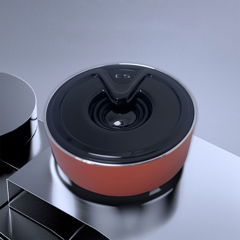 Clearanceï¼Smart Appliances C5 Metal Bluetooth Speaker Ring Wireless Mini Aluminum Alloy Heavy Bass Gift Red 9191629677238
