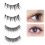 Magnetic reusable false eyelashes with applicator, 2 pairs model 2 1