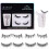 Magnetic reusable false eyelashes with applicator, 2 pairs model 2 4