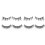 Magnetic reusable false eyelashes with applicator, 2 pairs model 2 3