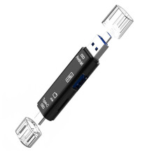 Micro SD-minneskortläsare, universell kompatibilitet OTG-adapter, plug and play för enkel dataåtkomst, höghastighetsöverföring, kompakt och
