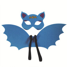 Schlussverkauf! Poaug Partyartikel-Ausverkauf, Halloween-Fledermaus-Set für Kinder – Party-Deko für Kinder von 6 bis 15 Jahren, Blau