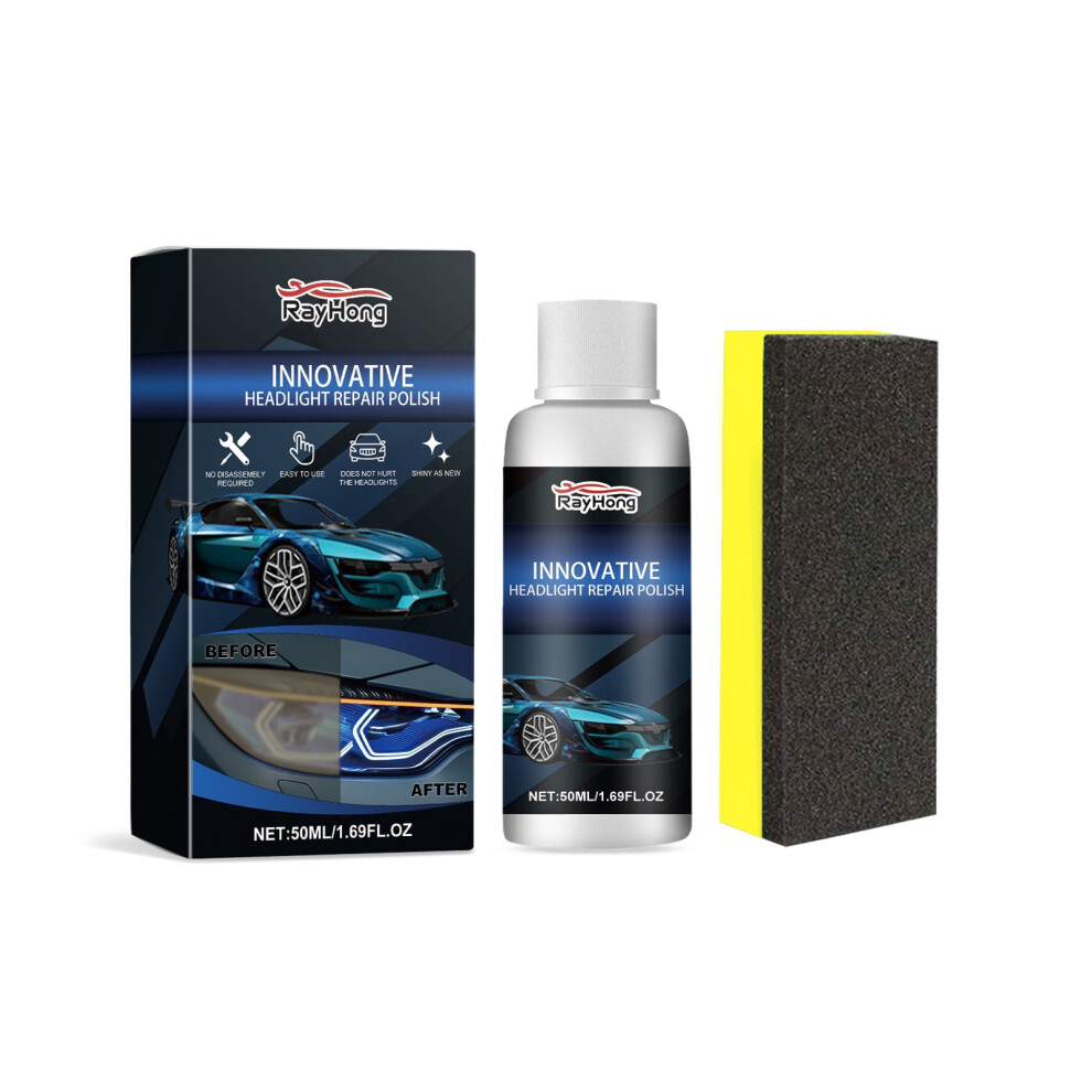 Quinlirra Car Headlight Repair Fluid Kit 20/30/50Ml, Compatible With All Headlights - Yellowing Refurbishment & Cleaning Agent 9173940067066