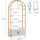 (Golden) Arched Bookshelf, Bookcase Industrial 7