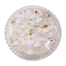 Hesroicy1Box Nagelzubehör Nicht abfallend Glänzend Funkelnd DIY Resin3D Kamelien Kunstperlen Nagelkunst Maniküre Bastelornament für Schönheit