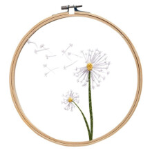 DIY Chinese stijl borduurpakketten met garen, driedimensionaal transparant handborduurmateriaal + 22 cm geborduurde schuur