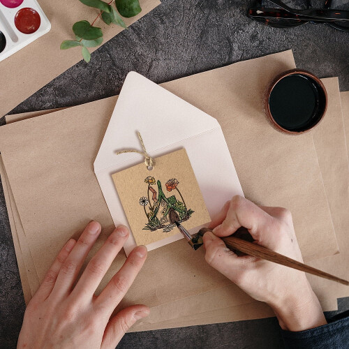 4 τεμάχια σφραγίδα PVC για DIY σπίτι scrapbooking 55x55 χιλ. 1