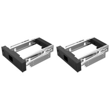 2X1106SS5.25 Bandeja Hot Swap Móvel CD-ROM Adaptador de Disco Rígido SATA Interno SSD de 3,5 Polegadas - Preto
