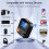 jixopn Δέκτης Ήχου Συμβατός με Bluetooth 5.2Stereo Πομπός Ασύρματος AUX2RCA TF για 6