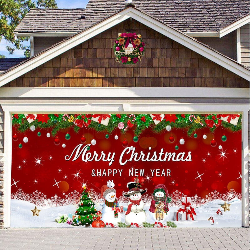 Viflosae Christmas Background Cloth 4X1.8m, Compatible With Garage Door & Indoor Use, Friday Deals Black 9173940067769