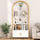 (Golden) Arched Bookshelf, Bookcase Industrial 9