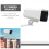 Support mural blanc pour moniteur et caméra vidéo 6