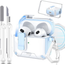 Etui til AirPods 3. generation, kompatibel med Magsafe, magnetisk automatisk lås, opladningsport