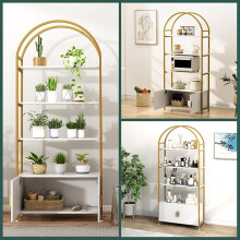 (Golden) Arched Bookshelf, Bookcase Industrial