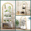 (Golden) Arched Bookshelf, Bookcase Industrial 1