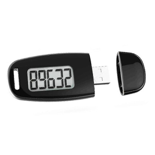 Simple Pedometer, 3D Pedometer with Rechargeable Battery, Accurate Calorie Counter