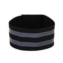 Reflektierendes Armband – Doppelstreifen – Schwarz