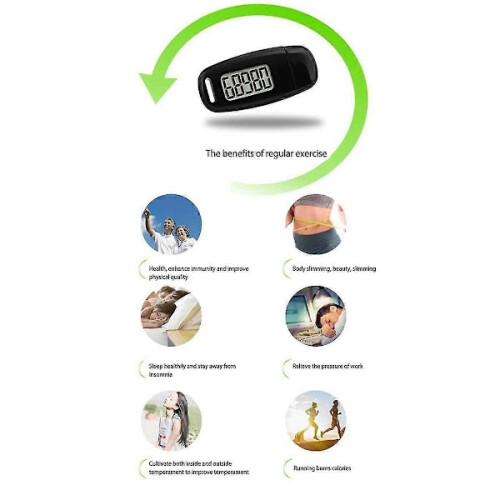 Simple Pedometer, 3D Pedometer with Rechargeable Battery, Accurate Calorie Counter 1