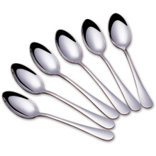 7,9 Zoll langer Esslöffel aus Edelstahl, 6er-Set, für Zuhause, Küche oder Restaurant