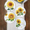 Set van 4 melamine borden - Zonnebloem 2