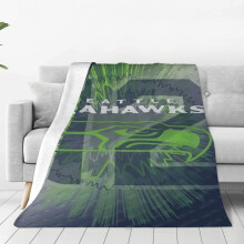 Seahawks Football Flanelldecke für Erwachsene – Leicht, warm und superweich – das perfekte Geschenk, um es sich am Spieltag zu Hause warm zu