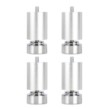 4 sztuki nóżek do ramy łóżka M10 ze stopu aluminium do szafek, sof i łóżek, 8 cm