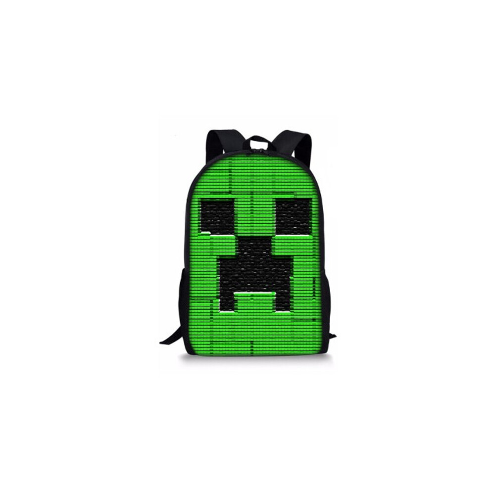Minecraft Backpack for Kids Student School Bags Shoulder Bag B