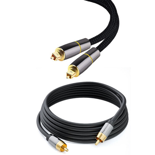 τεμάχιο HIFI5.1Ψηφιακό SPDIF οπτικό καλώδιο ήχου Toslink οπτικών ινών1 μέτρου και 1 τεμάχιο 1