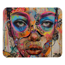 Wacky Art muismat voor vrouwen, 8,3'' x 9,8'' met antislip rubberen onderkant, geschikt voor laptops, schrijven en gamen.