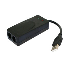 Módem de fax USB de doble puerto USB 2.0 56K V.92V.90 Controlador de módem externo para Win7 8 10XP Recibir y enviar fax en la computadora